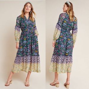 Maeve By Anthro maxi dress mixed floral